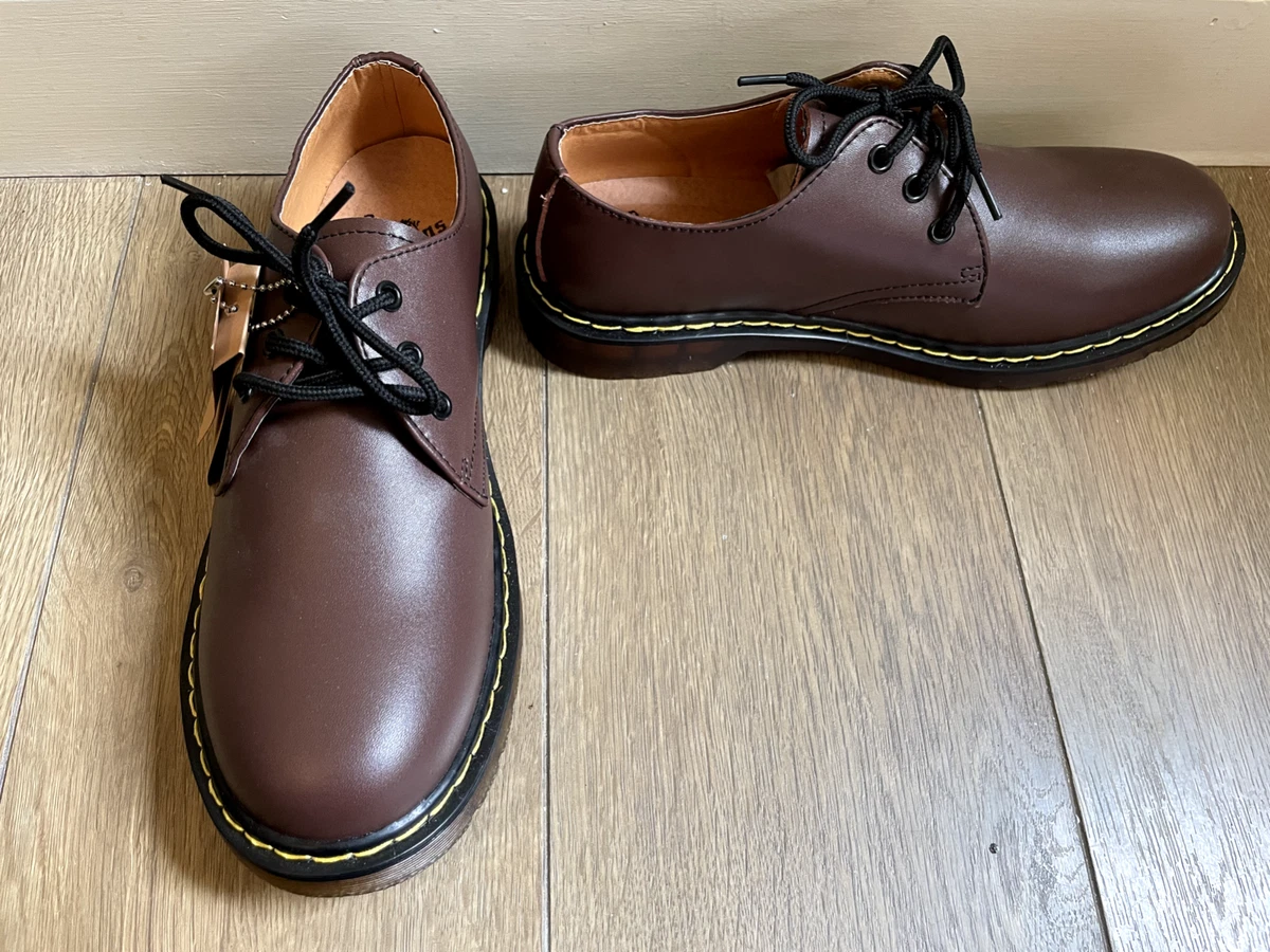 Dr Martens 1461 Smooth Leather Oxford Shoes Dark Brown UK 12