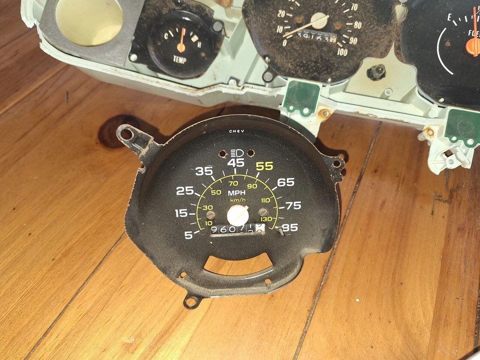 Camión Chevrolet 1973-1980 tablero panel C10 K10 Suburban Blazer Jimmy solo piezas Foto 3 de 4