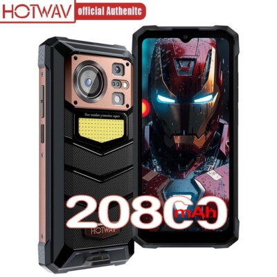 HOTWAV W11 Rugged Smartphone 12GB+256GB 20800mAh Dual SIM 4G Unlocked Cell Phone
