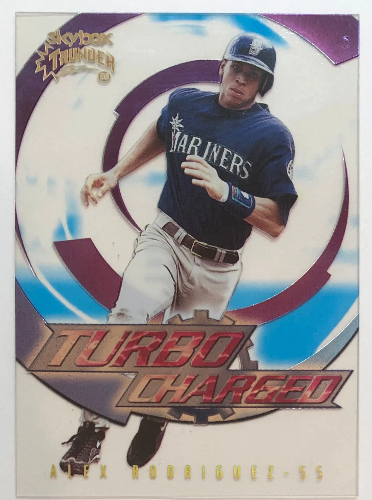 1999 Skybox Thunder - Turbo-Charged - Alex Rodriguez - #8 - Mariners - NrMt