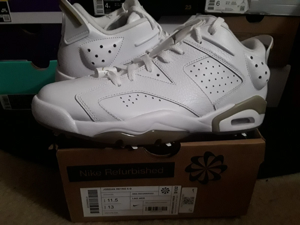 Jordan Retro 6 G ホワイト/カーキ 27.5 Jordan 6 Retro Golf Low White Khaki for Sale | Authenticity