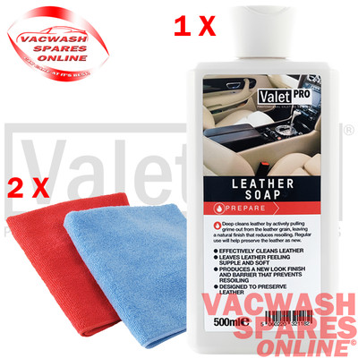 VALETPRO LEATHER SOAP 500ML / GEL CLEANER / DEEP CLEAN / HEAVY DUTY REMOVER