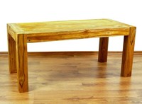 Tisch Aus Teakholz, 100X50Cm, Wohnzimmertisch, Couchtisch, Beistelltisch