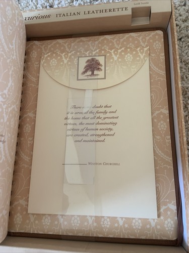 Brand New In Box A Keepsake Leather Journal “Our Family History “ - Picture 4 of 9