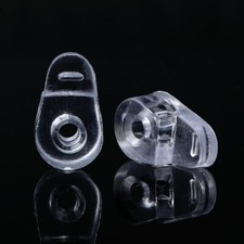 100Pcs Glass Panel Retainer Mirror Fix Clips for Cabinet Door Window Dressing