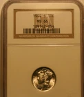 1944s Mercury Dime   NGC MS66