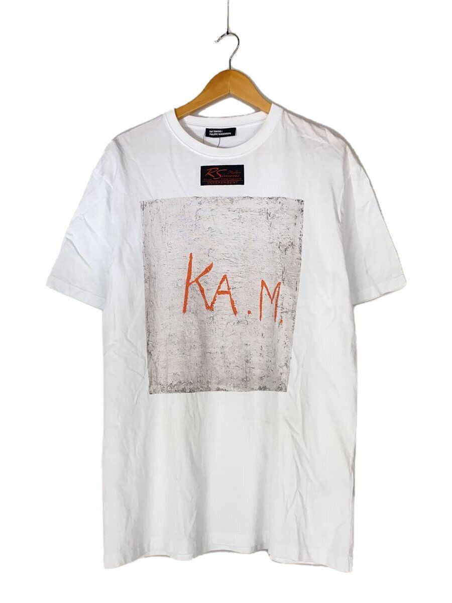 RAF SIMONS T-SHIRT 23SS OVERSIZED K.A.M. M COTTON WHITE Used | eBay