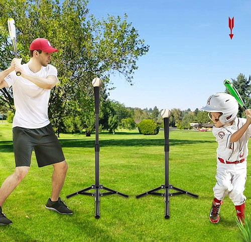 Baseball Schlag T-Shirt für Softball Schlag T-Shirt tragbar Stativ Ständer Base T-Shirt - Bild 3 von 10