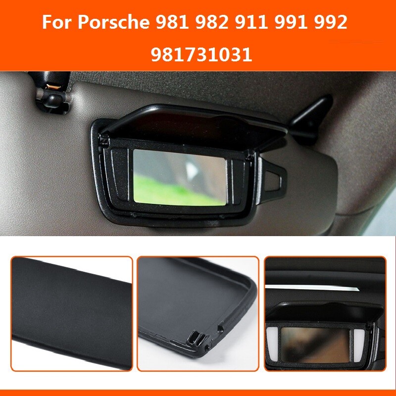 Schwarze Sonnenblenden-Spiegelabdeckung – Passt Für Porsche 911, Boxster & Cayman 981/982/991/992 – Ersatz Für 981731031 – Aus Kunststoff