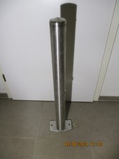 Ziegler Absperrpfosten Poller Pfosten Edelstahl / 76mm 900 mm / Schloss