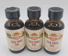 Sundown tea tree oil. Factory Sealed New. EXPIRED on 10/2023. Lot of Three (3).