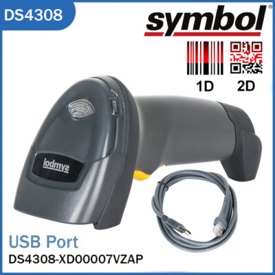 Symbol DS4308-XD00007VZAP Handheld USB 1D 2D QR Barcode Scanner Imager Reader