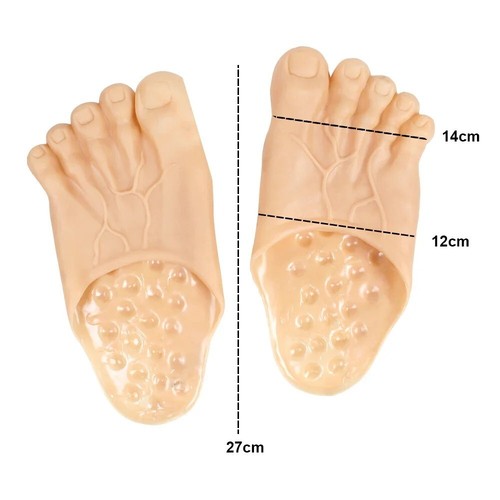 Pantofole divertenti simpatiche pantofole artiglio piede finto piedi bigfoot sandalo calzature bigfoot - Foto 31 di 48