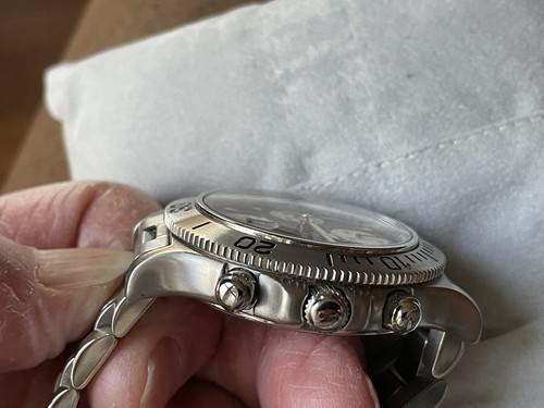 NOS ATLANTIC Chronograph Valjoux 7750 Auto Movement DIVERS WATCH Box/Papers - Picture 6 of 19
