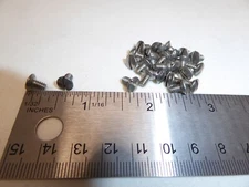 6-32 x 1/4 Oval Head Slotted Machine Screw SS 18-8 VINTAGE USA Made Qty 25