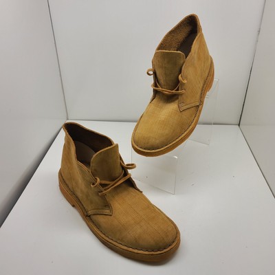 Clarks Desert Boot Chukka Sand Suede Crepe Sole Tan Mens Classic Clarks Desert Chukka Boots Mens 12 N Beige Sand Suede  main image 2