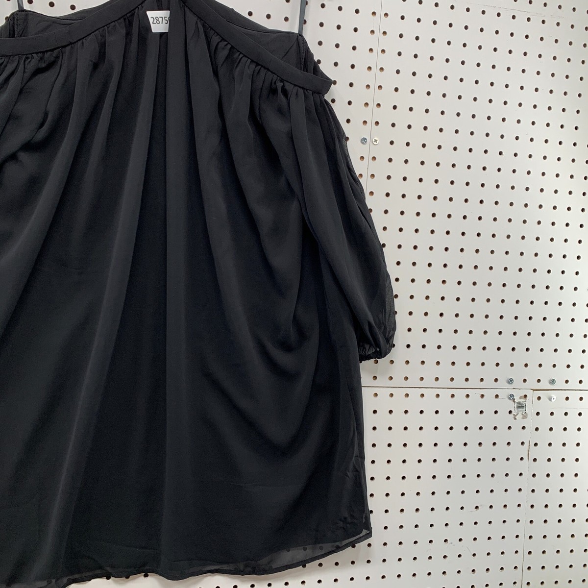 NEW Ann Taylor Off The Shoulder Bouse Black Womens Petite Size 6