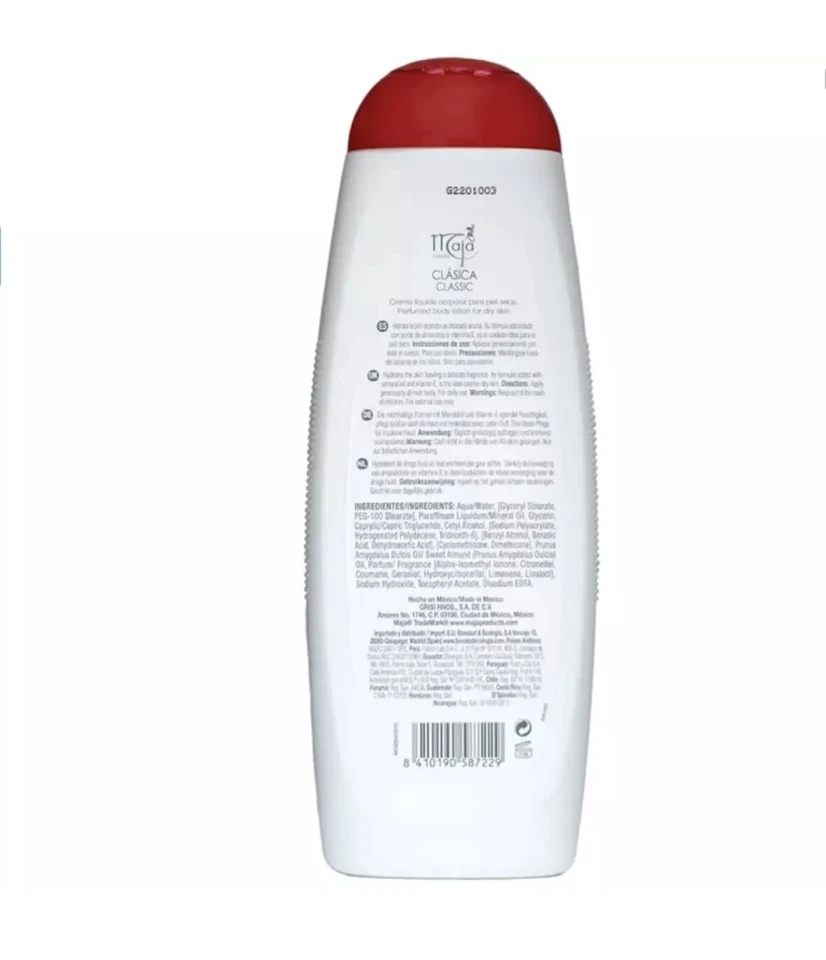 Loción corporal Maja hidratación intensiva 13,5 oz Foto 3 de 3