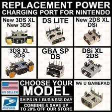 Charging Port Power Socket For New/3DS/2DS/DSi/XL/Wii U Gamepad/GBA SP/DS Lite