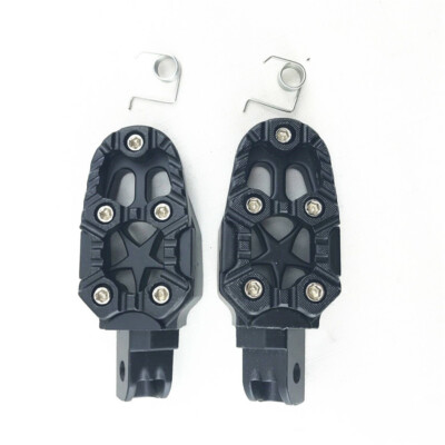 2 Stück Motorrad Fußrasten Pedal Footrest Aluminium Roller ATV Dirt Pocket Bike