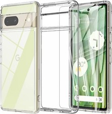Clear Case For Google Pixel 7 7Pro 6A Anti-scratch Shockproof Silicone Gel Cover