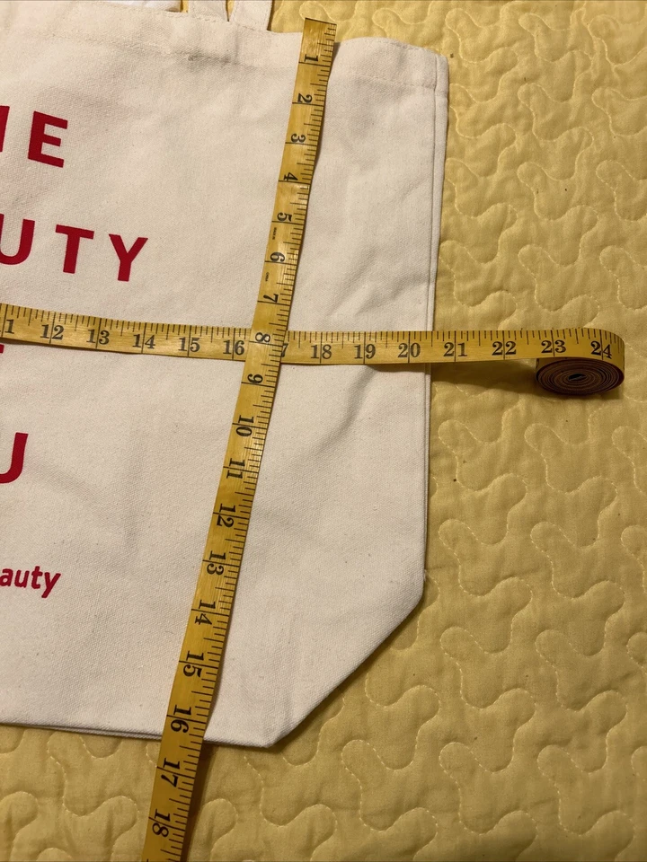 Bolso de Lona Nordstrom The Beauty Of You Grande 20x16x6" Lote De 2 Nuevo Sin Etiquetas Foto 3 de 4