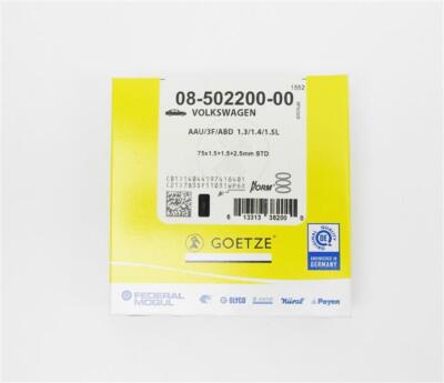 Piston ring set Ø 75.0 mm Götze for Seat VW 1.4l ABD