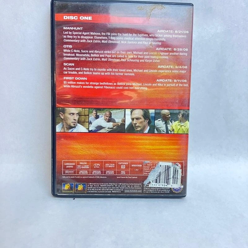 Prison Break Season 2 DVD Disc 1 Episodes 1-4 20th Century Fox 2007 - Image 2 of 4