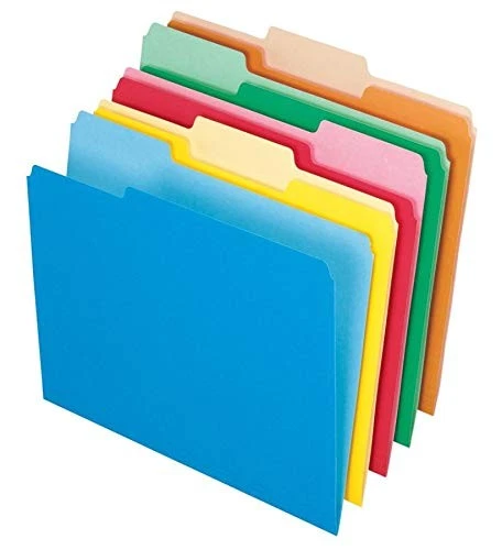 File Folders Letter 1/3 Cut Assorted Colors Box of 100 97666 - Image 3 of 3