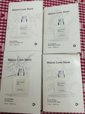 4 Maison Louis Marie Sample Set: No.04, No.09, No.12, No.13 EDP Discovery Sprays