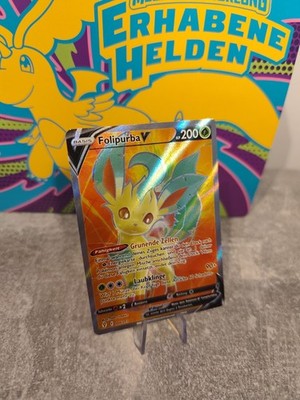 Pokémon Folipurba V Deutsch Full Art 166/203 Near Mint Evolving Skies
