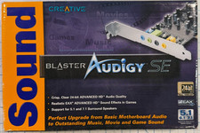 Creative Sound Blaster Audigy SE Open Box, 2008  5.1  7.1 Surround Sound