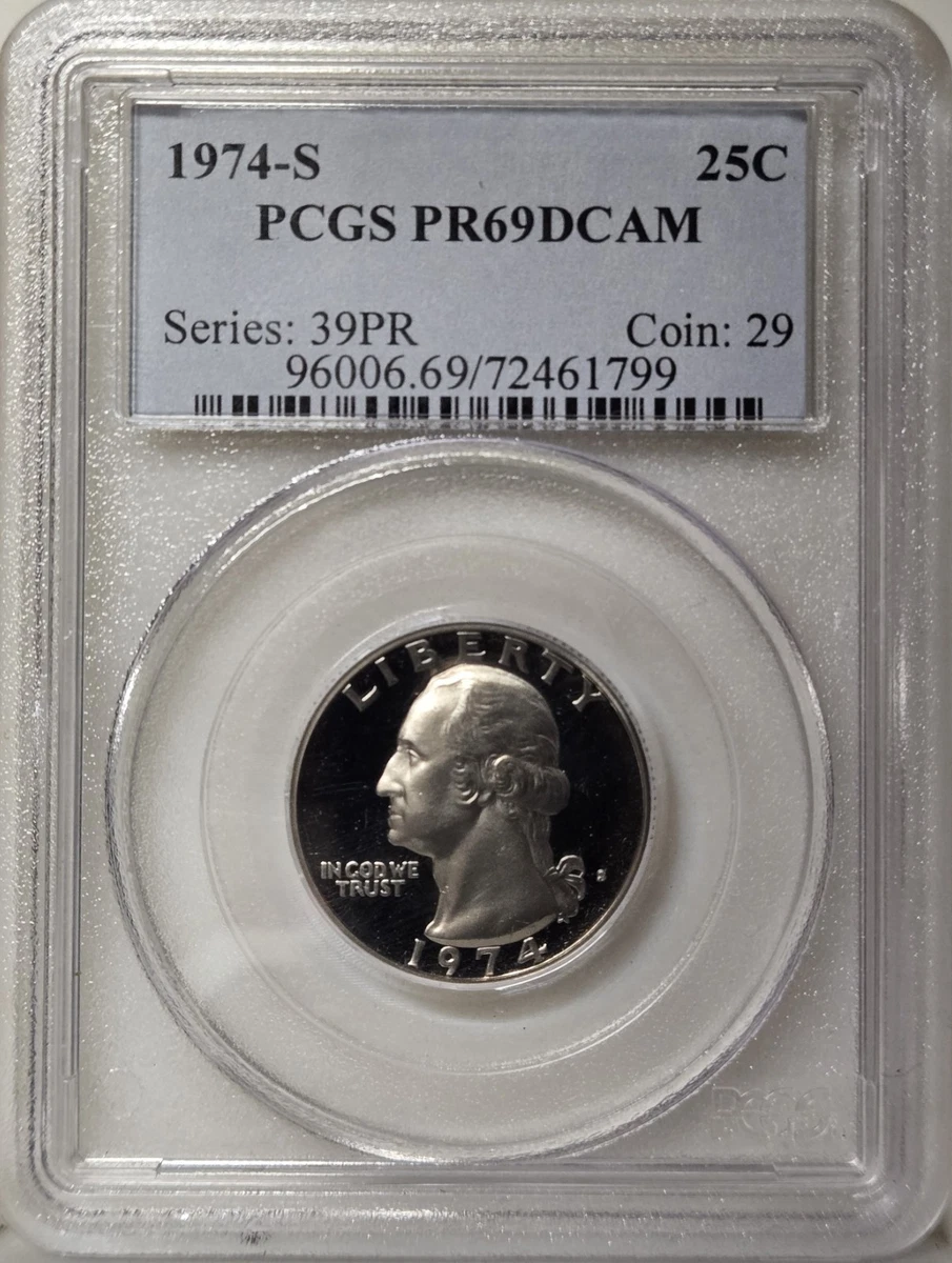 PR 69 Graded 1974 Washington Quarters (1932-1998) for sale | eBay
