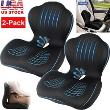 2pc Car Seat Cushion Office Chair Cushion Ergonomic Seat Cushion For Car Driving