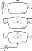 Bremsbelagsatz Scheibenbremse Prime Brembo P 85 153 FüR Audi A4 A5 1LB B9 1LA