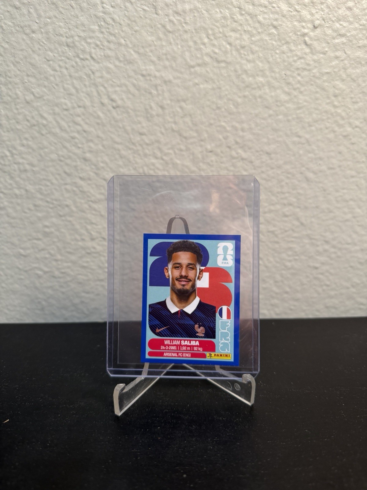 2026 Panini FIFA World Cup Sticker Blue #FRA4 William Saliba France
