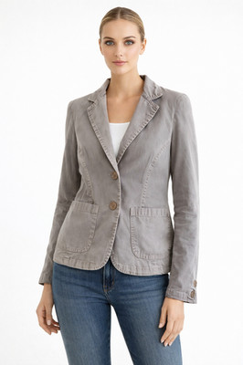 SOCCX Denimwear Women s Cotton Blazer Jacket   Two Color Options