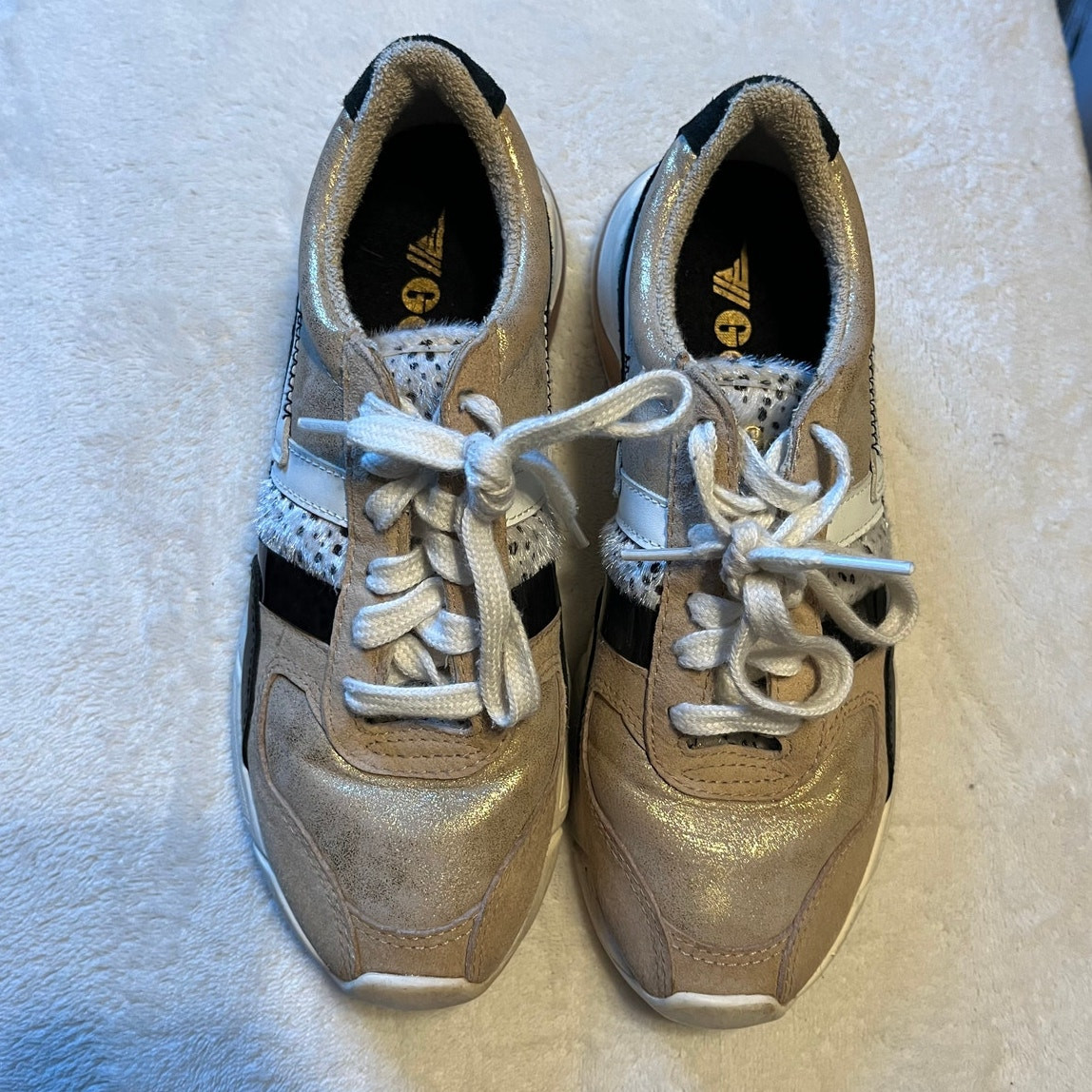 Gola Classics Women's Eclipse Mode Sneakers Gold/Cheetah/Multi