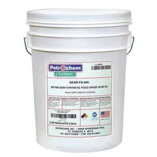 Petrochem Foodsafe Gear Fg-680-005 5 Gal Gear Oil Drum 680 Iso Viscosity, 140