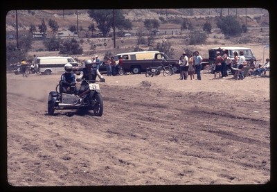 SL27 Slide 1975 Motocross Sidecar Racing 35mm Slide Photo Motorcycle Action 013a