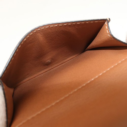 LOEWE Trifold wallet anagram Three fold wallet Calfskin brown Women - Picture 5 of 7