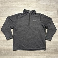 Columbia Gray 1/4 Zip Pullover Men  s Size XL