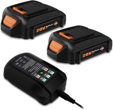 Battery Compatible with WORX WA3575 WA3525 WA3520 and charger
