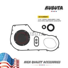 Primary Clutch Cover Gasket Seal Kit for Harley Softail Dyna Models 1994-2005