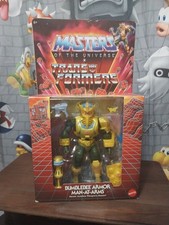 Mattel Masters of the Universe X Transformers BUMBLEBEE ARMOR MAN-AT-ARMS MISB