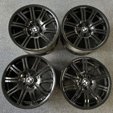 Gloss Black Set 19" Staggered BMW M3 E46 Style 67 Oem Factory Wheels Rims Forged