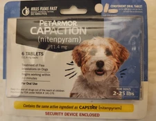 PetArmor Capaction Oral Flea Treatment for Small Dogs (2-25 lbs.) 6 tablets