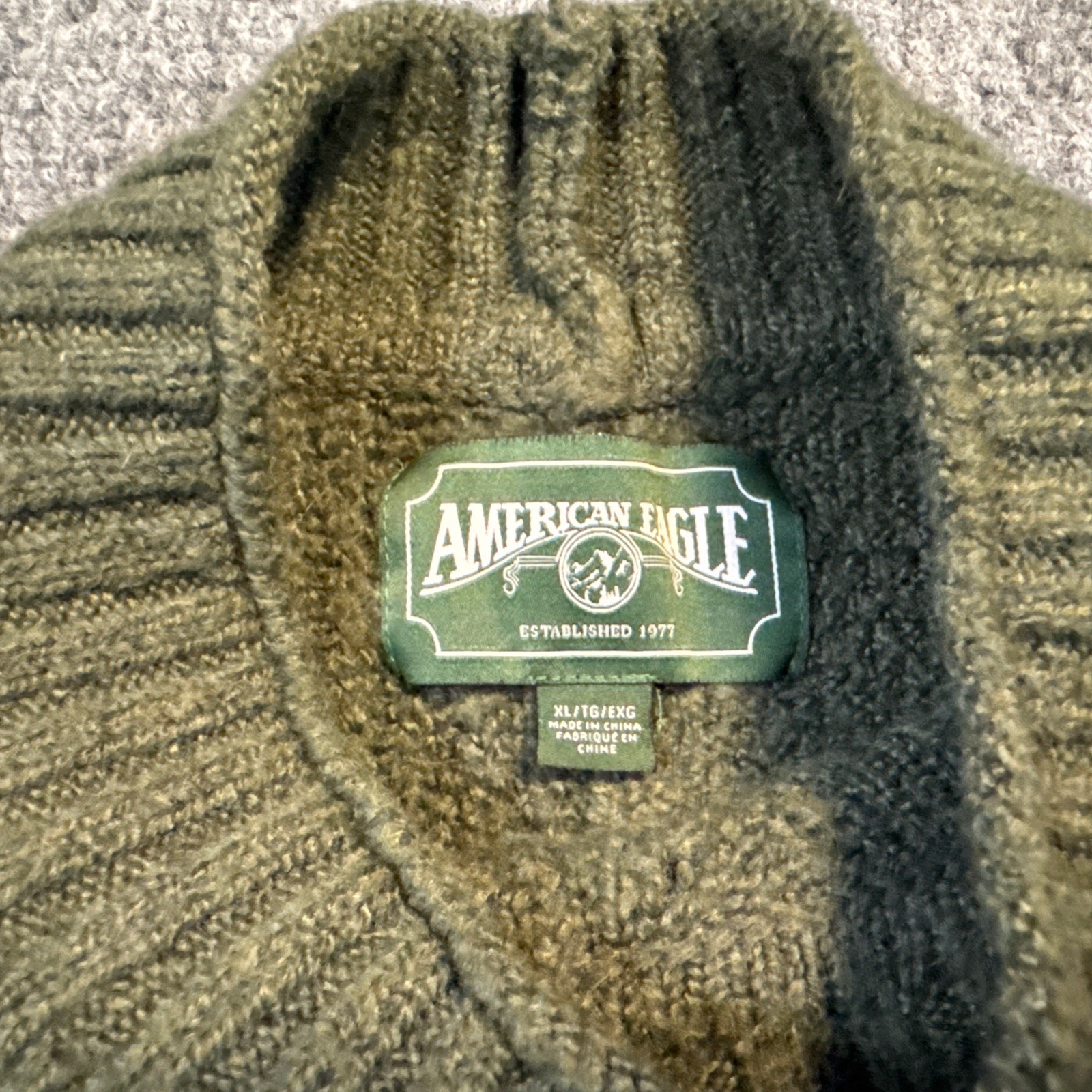 American Eagle Women’s Solid Green Pullover Knit … - image 2