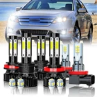 For Ford Fusion 2006-2016 LED Headlight Hi-Lo Beam Fog Light Combo