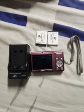 Nikon Coolpix S210 Digital Camera 8MP 3x Zoom Purple Compact